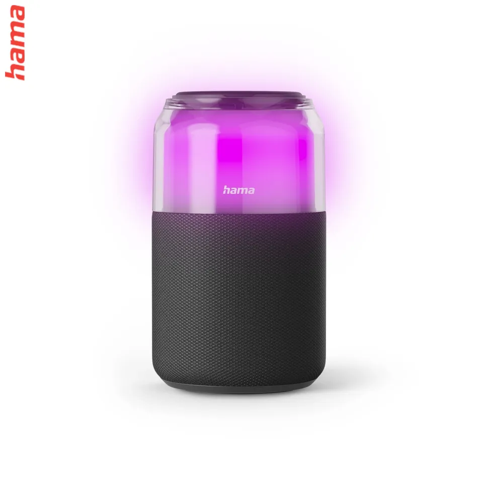 Hama Can Speaker, Bluetooth reproduktor, 5 W, tvar plechovky, USB-A pre ext.audio, 4 svetelné režimy