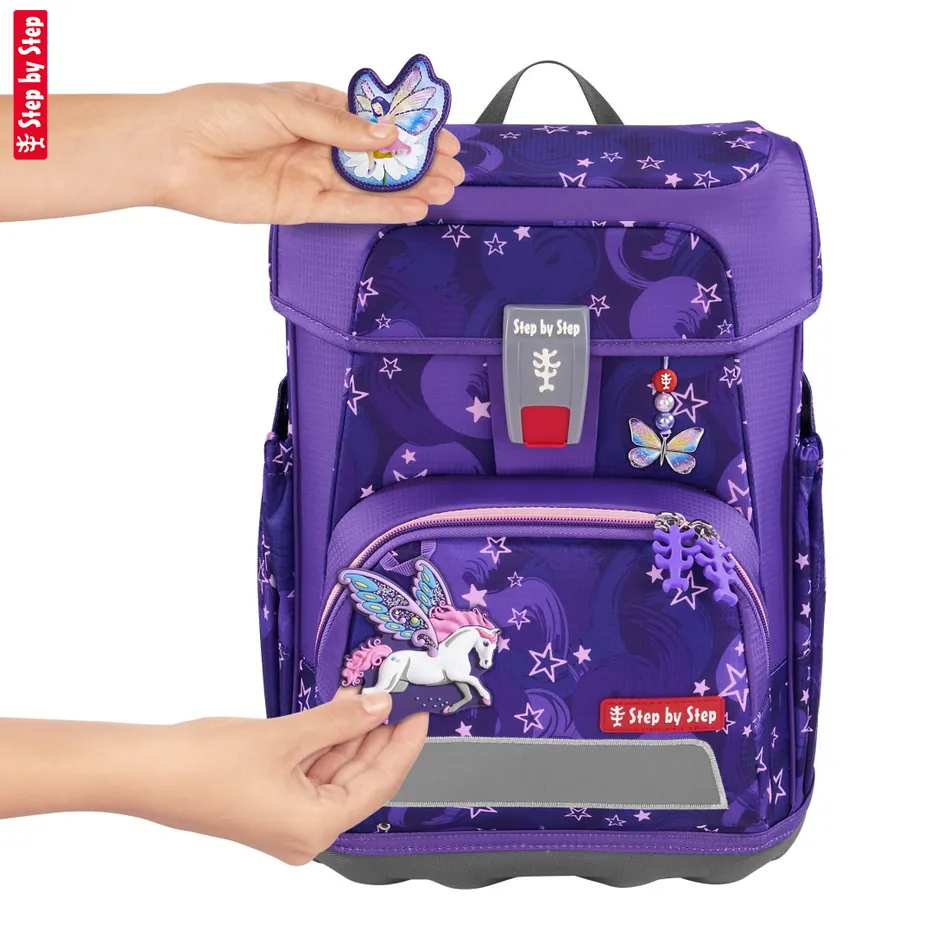 Doplnkový set obrázkov MAGIC MAGS, Pegasus Liv, pre aktovky a ruksaky Step by Step