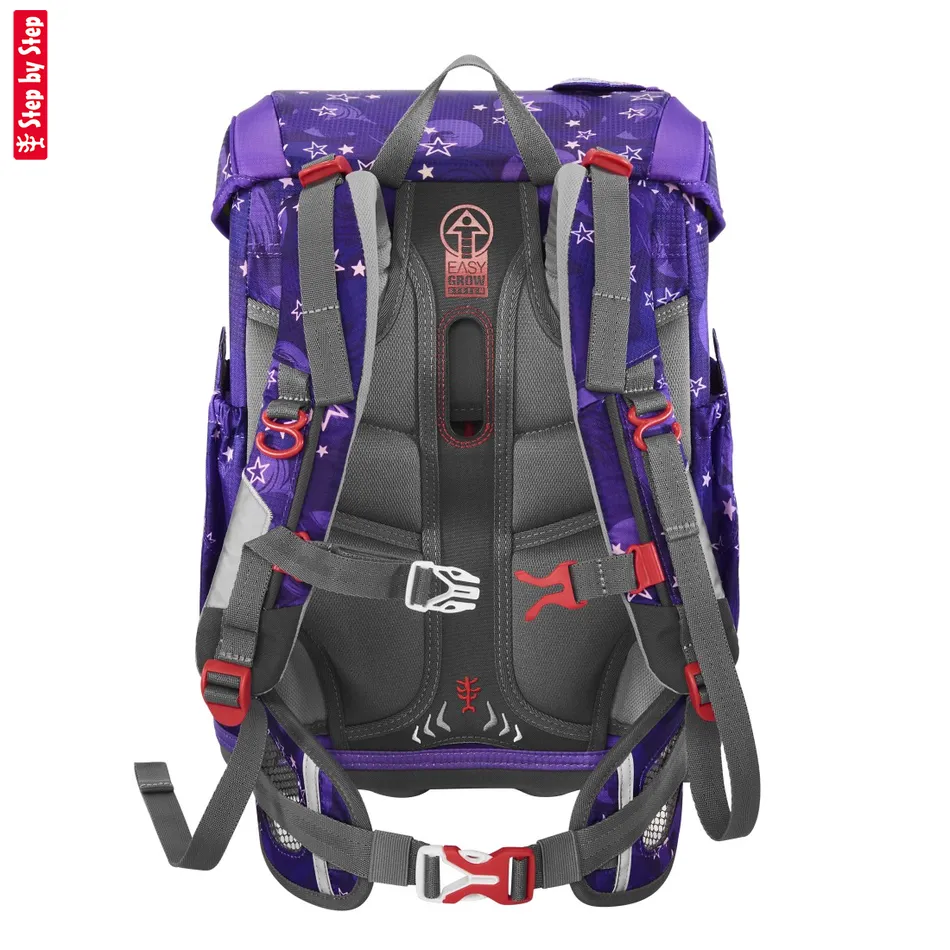 Školská aktovka Step by Step CLOUD, Pegasus Liv - 5-dielny set, AGR certifikát