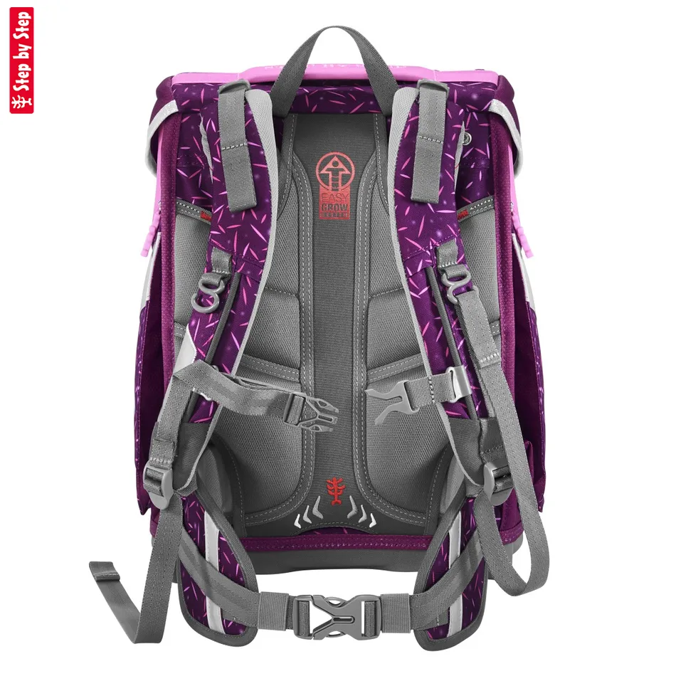 Školská aktovka Step by Step SPACE, Pretty Unicorn - 5-dielny set, AGR certifikát