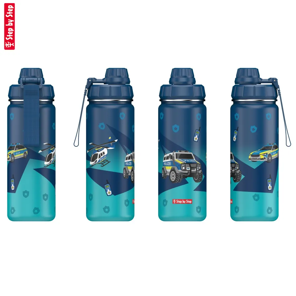 Izolovaná fľaška na nápoj z nerezovej ocele Step by Step 0,5 l, Police