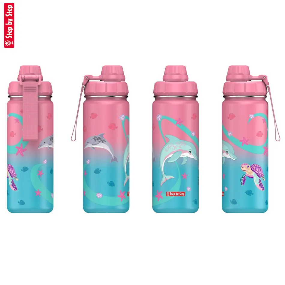 Izolovaná fľaška na nápoj z nerezovej ocele Step by Step 0,5 l, Sealife