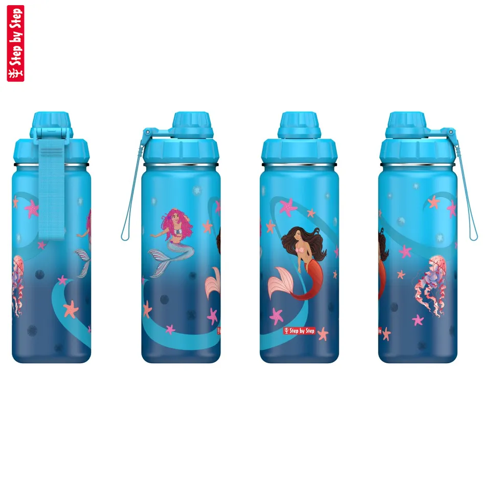 Izolovaná fľaška na nápoj z nerezovej ocele Step by Step 0,5 l, Sweet Mermaid