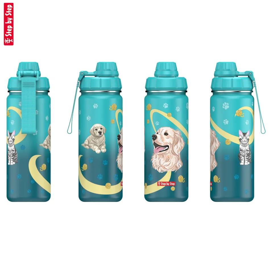 Izolovaná fľaška na nápoj z nerezovej ocele Step by Step 0,5 l, Sweet Pet
