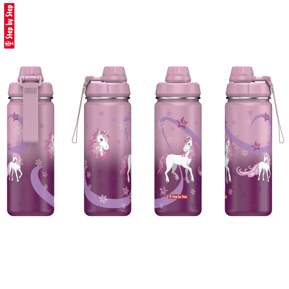 Izolovaná fľaška na nápoj z nerezovej ocele Step by Step 0,5 l, Sweet Unicorn