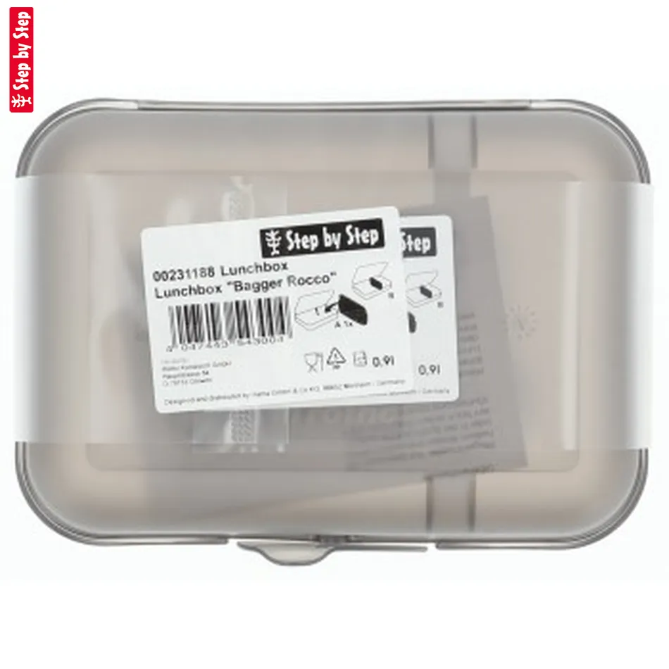 Krabička na desiatu Step by Step, Bagger Rocco, čierna