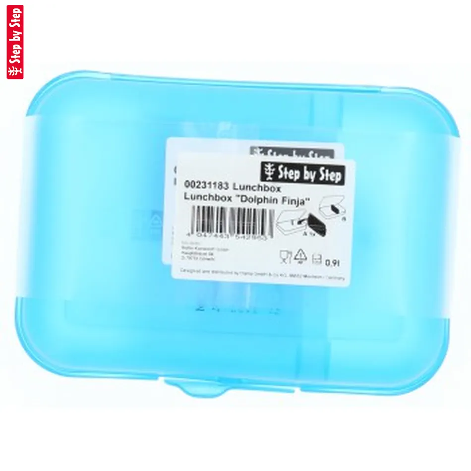 Krabička na desiatu Step by Step, Dolphin Finja, modrá