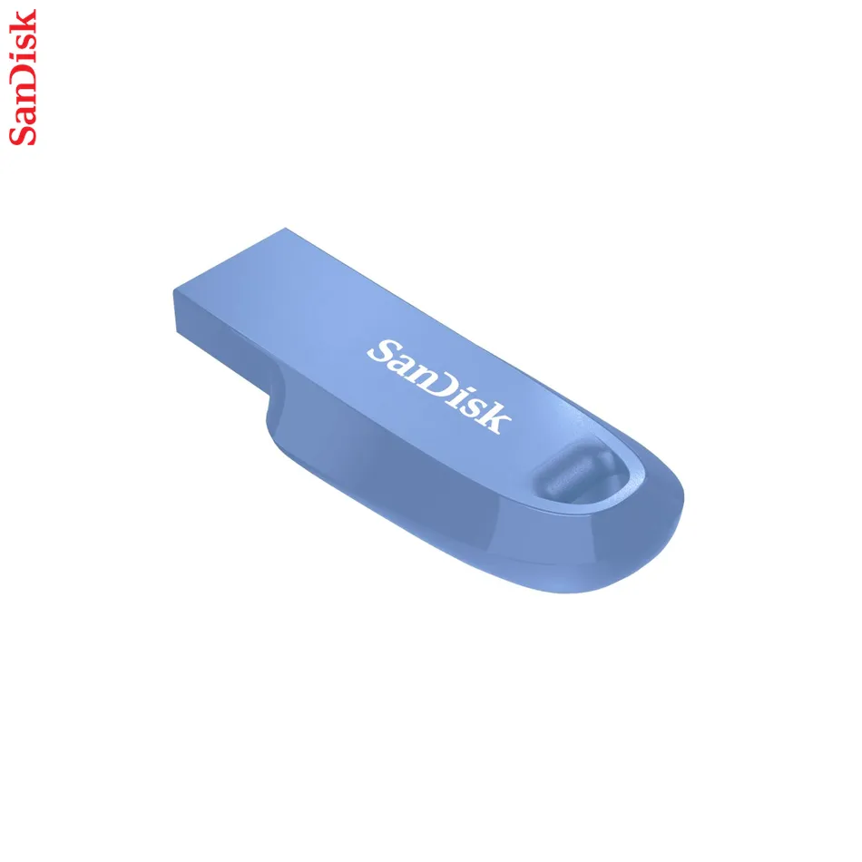 SanDisk Ultra Curve Flash Drive, 64 GB, USB 3.2, modrá