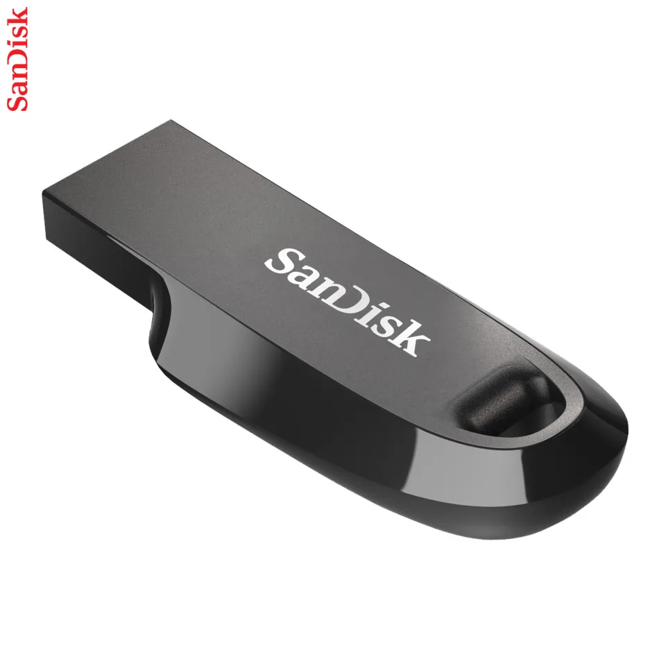 SanDisk Ultra Curve Flash Drive, 128 GB, USB 3.2