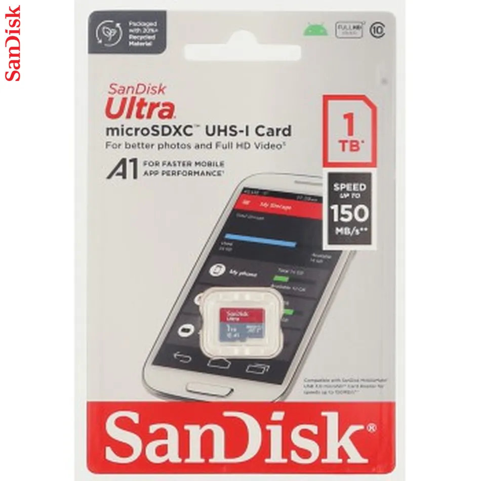 Prémiová pamäťová karta SanDisk Ultra microSDXC 1 TB, A1, 150 MB/s