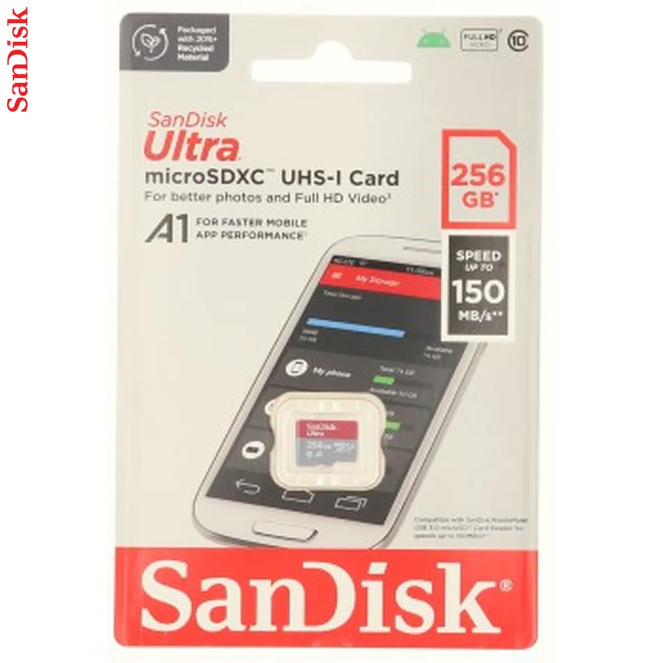SanDisk Ultra microSDXC 256 GB (A1/UHS-I/Cl.10/150 MB/s)