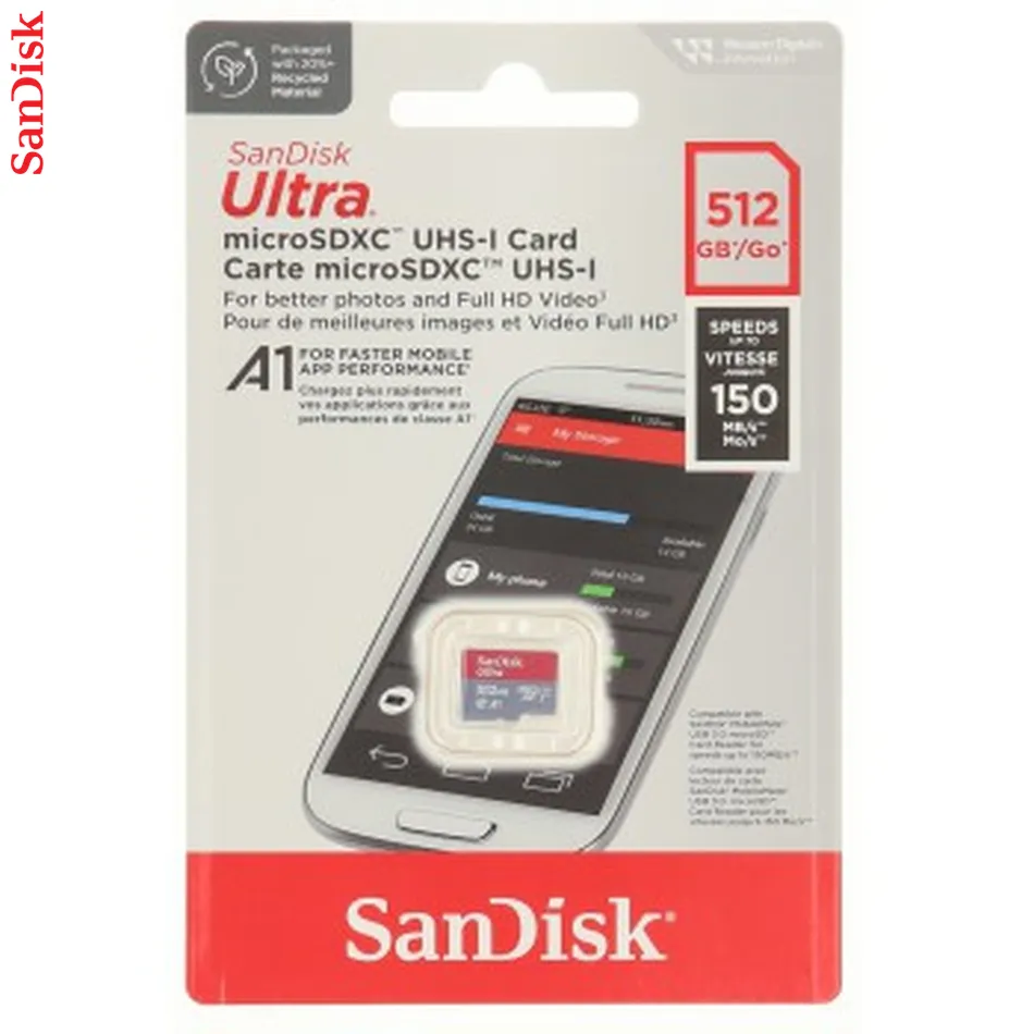 SanDisk Ultra microSDXC 512 GB (A1/UHS-I/Cl.10/150 MB/s)
