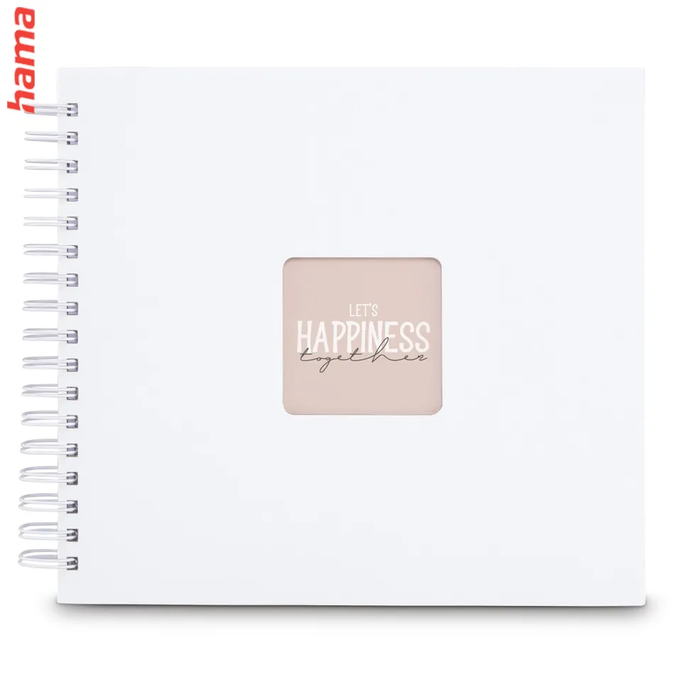 Fotoalbum špirálový FINE ART 28x24 cm, 100 foto, biela, biele listy