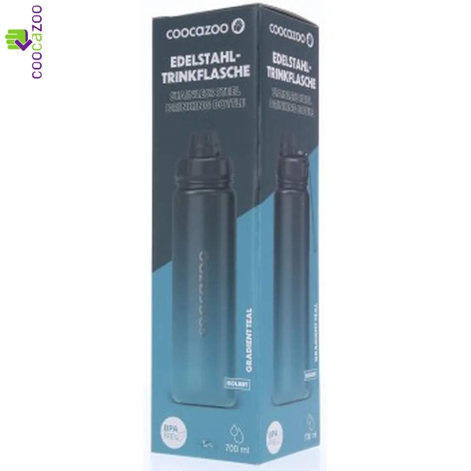 Izolovaná fľaša na vodu COOCAZOO 0,7 l, Gradient Teal