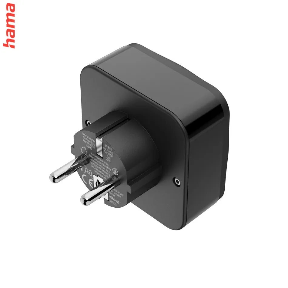 Hama zásuvkový adaptér univerzálny do EU, 3-pól., USB-A/USB-C PD 20 W
