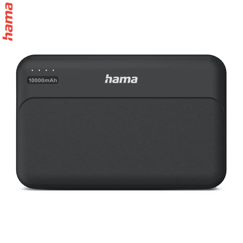 Hama Pocket 10, powerbanka 10000 mAh, 2,1 A, výstup: 2x USB-A, čierna