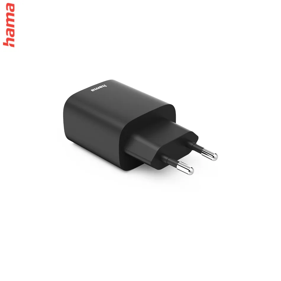 Hama rýchla USB nabíjačka USB-C, USB-A, PD/QC 30 W, čierna