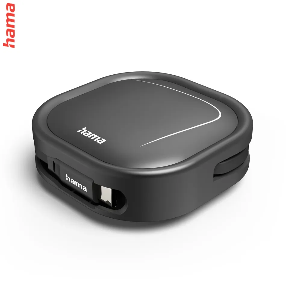 Hama nabíjačka USB C navíjací kábel, 1 m, USB 2.0, 60 W