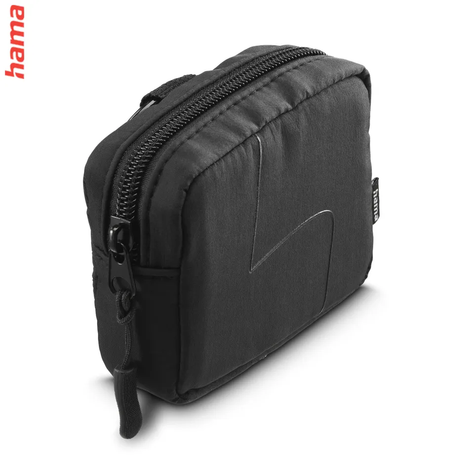 Hama Headphones Bag for In-Ear and Accessories, Snap Hook, Organiser, black