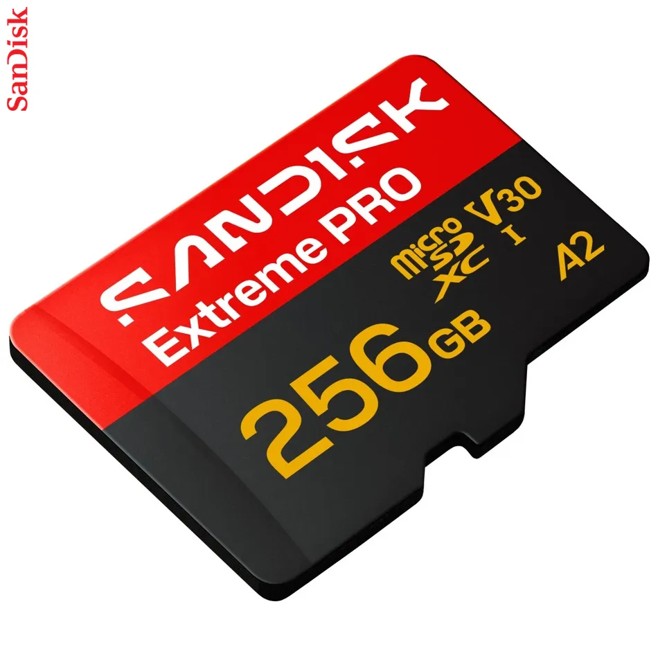 SanDisk microSDXC Extreme PRO 256GB (UHS-I, R250MB/s / W170MB/s, 5K, 4K UHD) + Ad