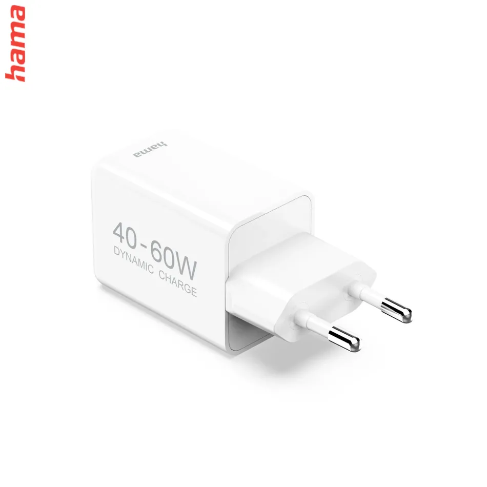 Hama Rýchla USB nabíjačka GaN USB-C PD 40-60 W, AVS dynamické nabíjanie