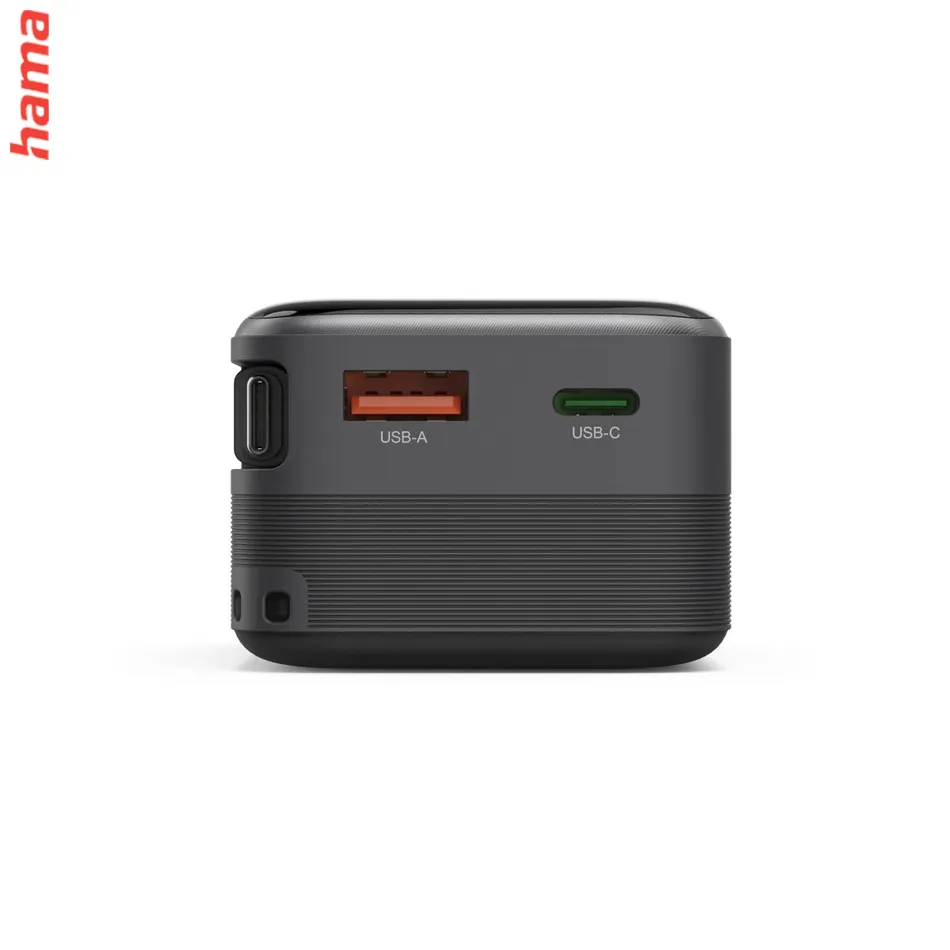 Hama Roll Up powerbanka, 20000 mAh, 45 W, 1x USB-C, 1x USB-A, navíjací kábel