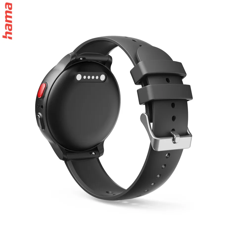 Detské smart hodinky, SIM, GPS, SOS tlačidlo, hlasové/video hovory, čierne