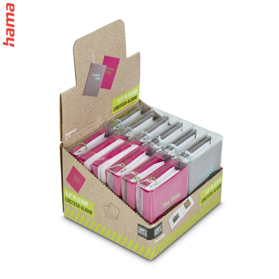 Hama mini fotoalbum na instantné fotky 5,4x8,6 cm, 20 fotiek, sada 12 ks