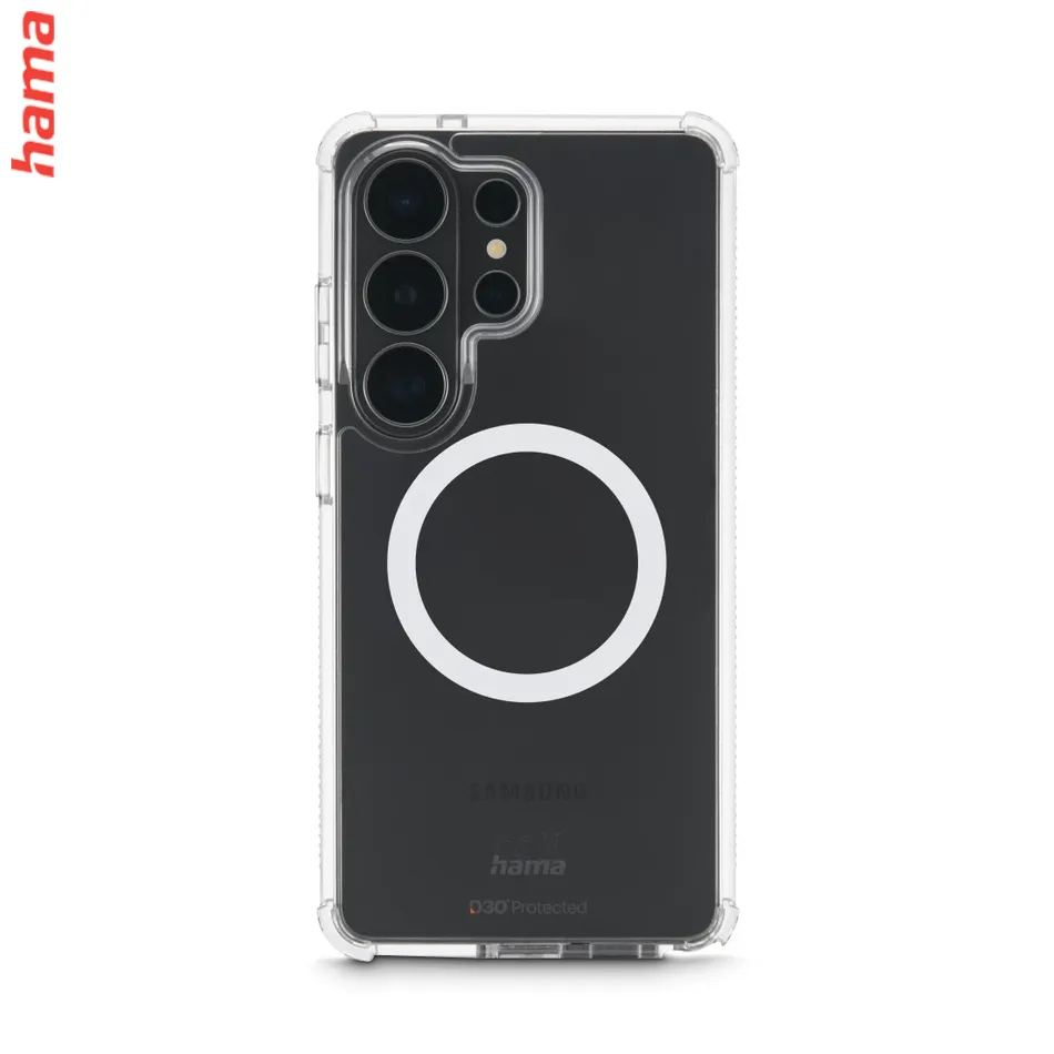 Hama magnetický kryt na Samsung Galaxy S26 Ultra, Extreme Protect, priehľadný
