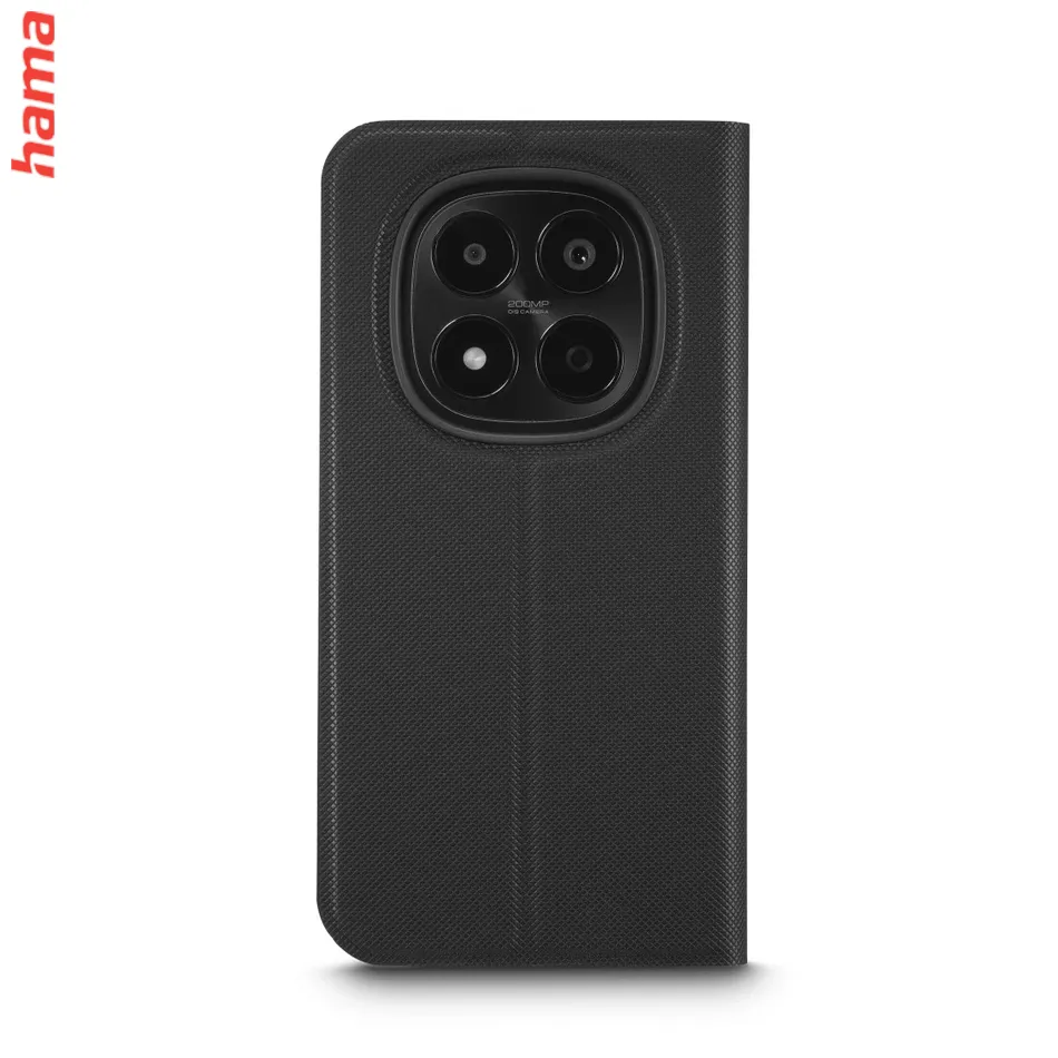 Hama Xiaomi Redmi Note 15 Pro 5G obal, čierne knižkové puzdro, Daily Protect