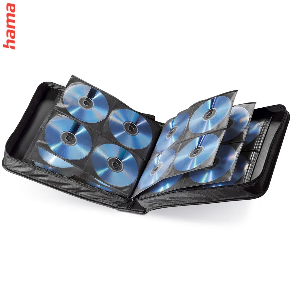 Hama peňaženka na CD, DVD a Blu-ray, 160 diskov, čierna