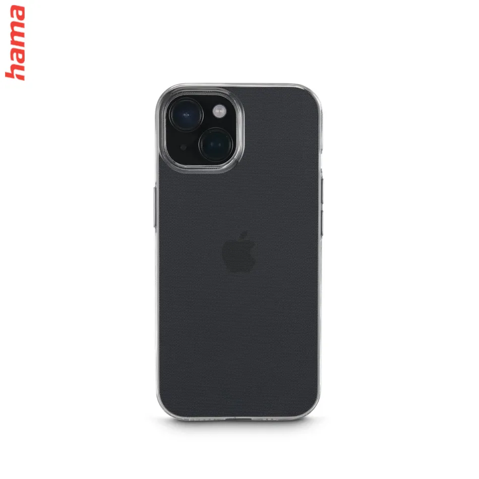 Hama priehľadný kryt na iPhone 15, Always Clear, vyrobený v Nemecku