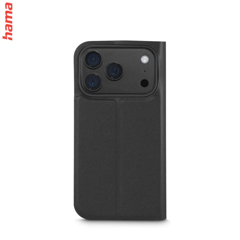 Hama Obal na iPhone 17 Pro/18 Pro Daily Protect, knižkový, čierny