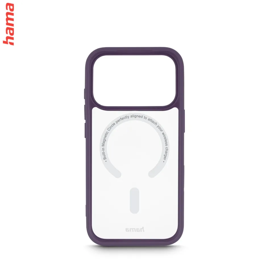 Hama Kryt na iPhone 17 Pro/18 Pro Frame Protect, tmavočervený rám
