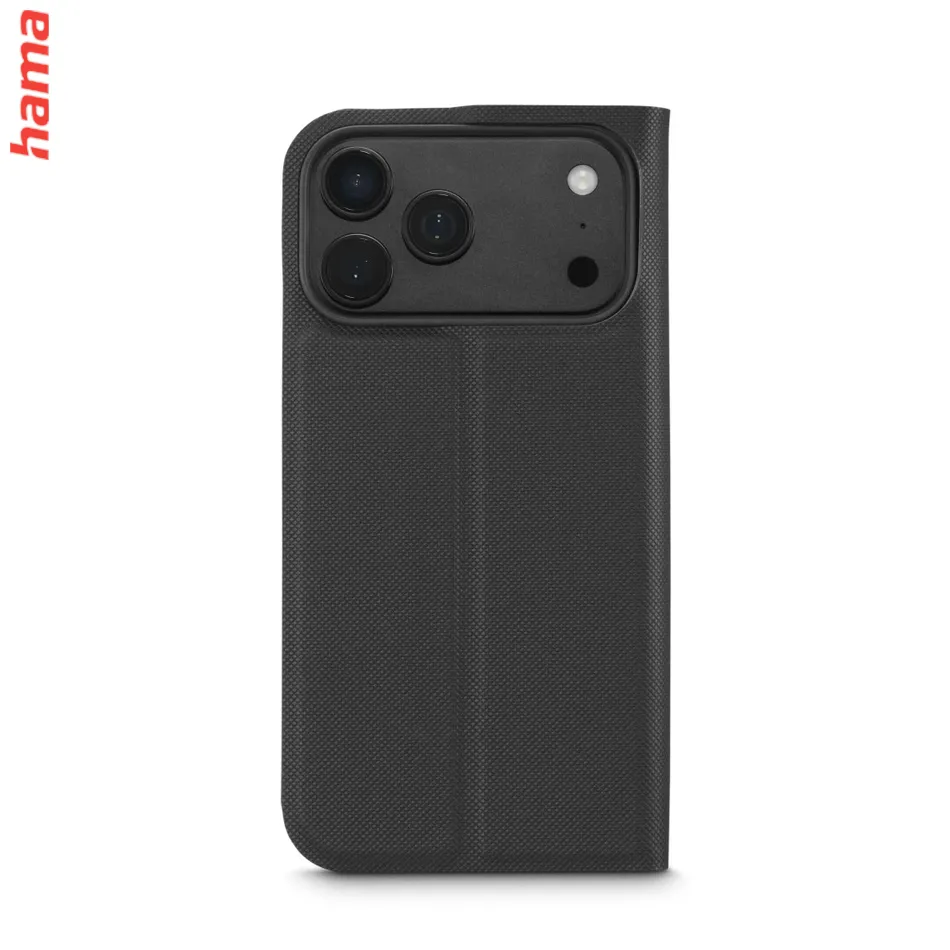 Hama Obal na iPhone 17 Pro Max/18 Pro Max Daily Protect, knižkový čierny