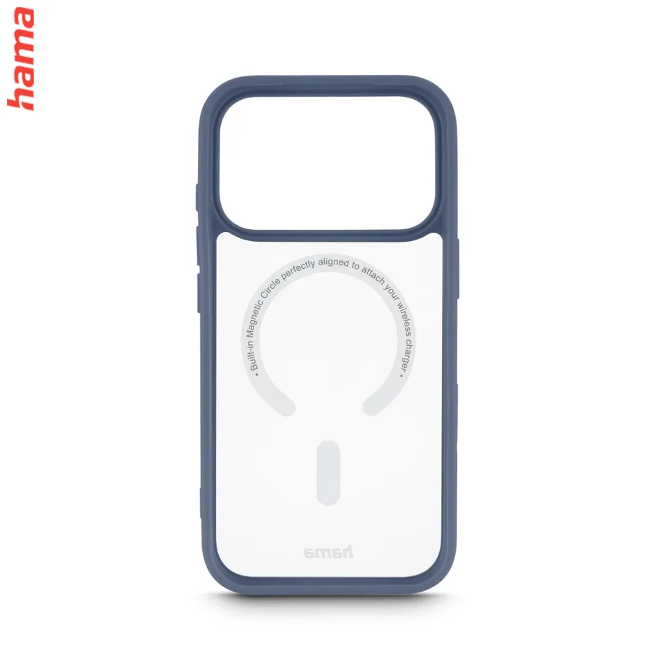 Hama Kryt na iPhone 17 Pro Max/18 Pro Max Frame Protect, magnetický modrý rám