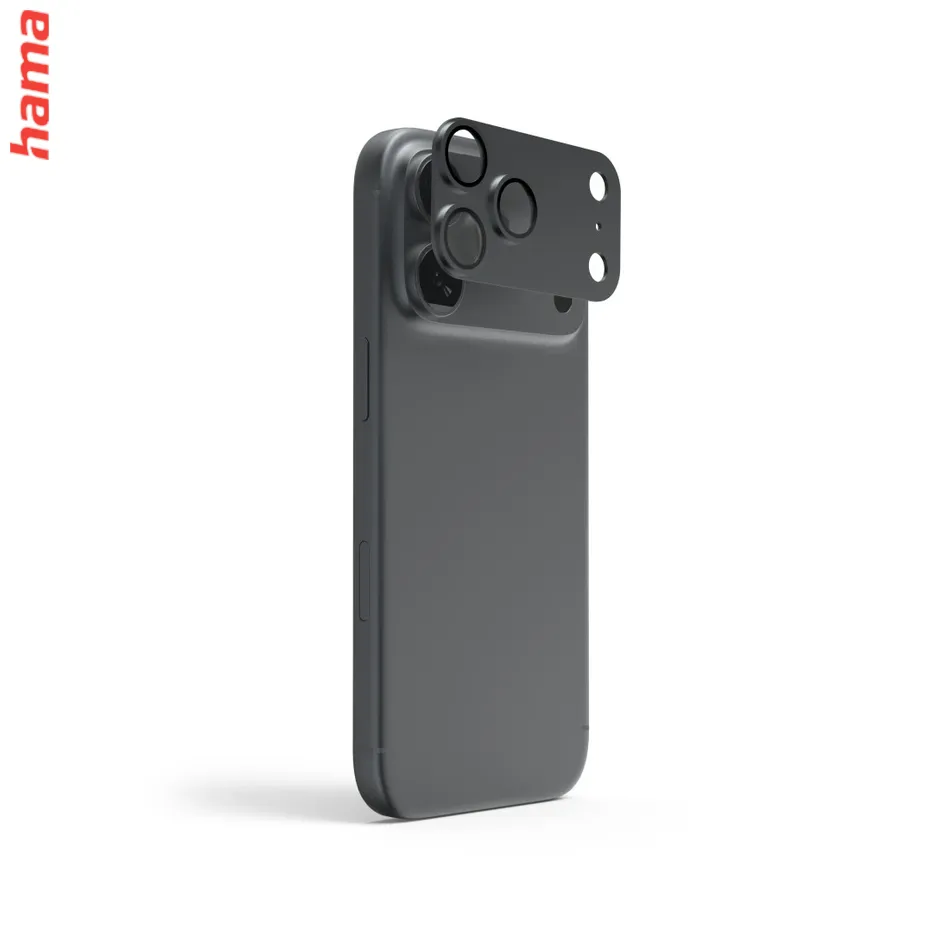 Hama Ochranné sklo na fotoaparát iPhone 18 Pro Cam Protect Pro, tmavošedé