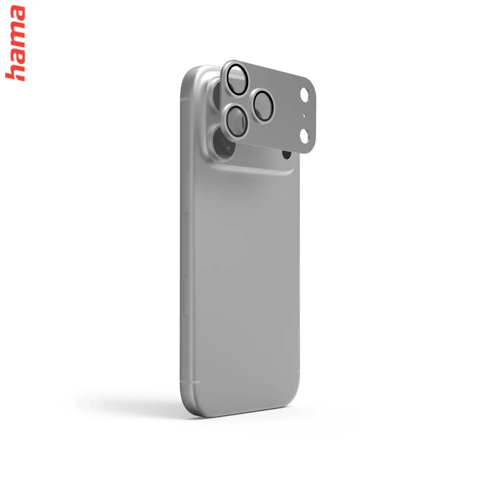 Hama Ochranné sklo na fotoaparát iPhone 18 Pro Max Cam Protect Pro, strieborné