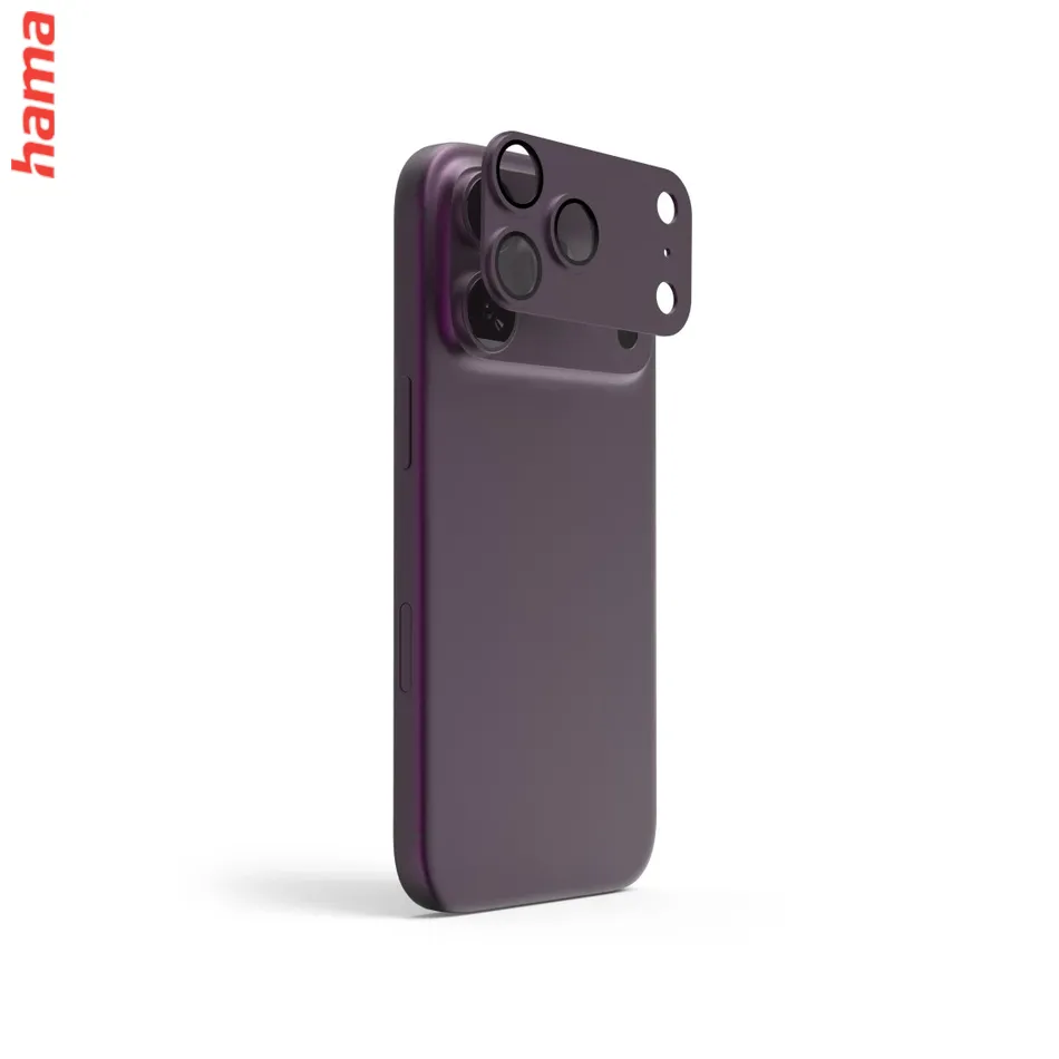 Hama Ochranné sklo na fotoaparát iPhone 18 Pro Cam Protect Pro, tmavočervené