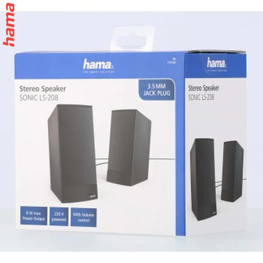 Hama PC reproduktory Sonic LS-208, čierne