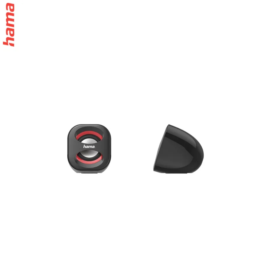 Hama reproduktory k notebooku Sonic Mobil 183, čierna/červená