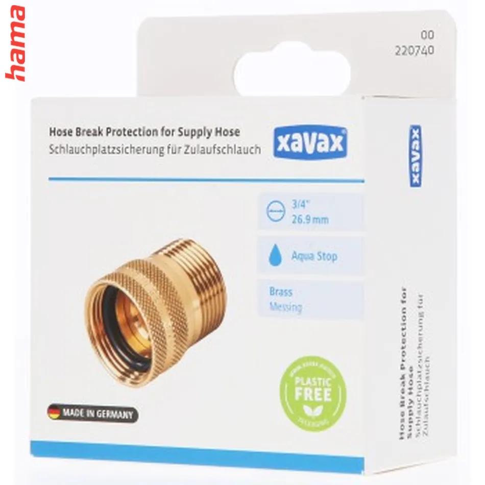 Xavax poistný ventil (Aquastop) pre prívodnú hadicu pračky/umývačky, závit 3/4