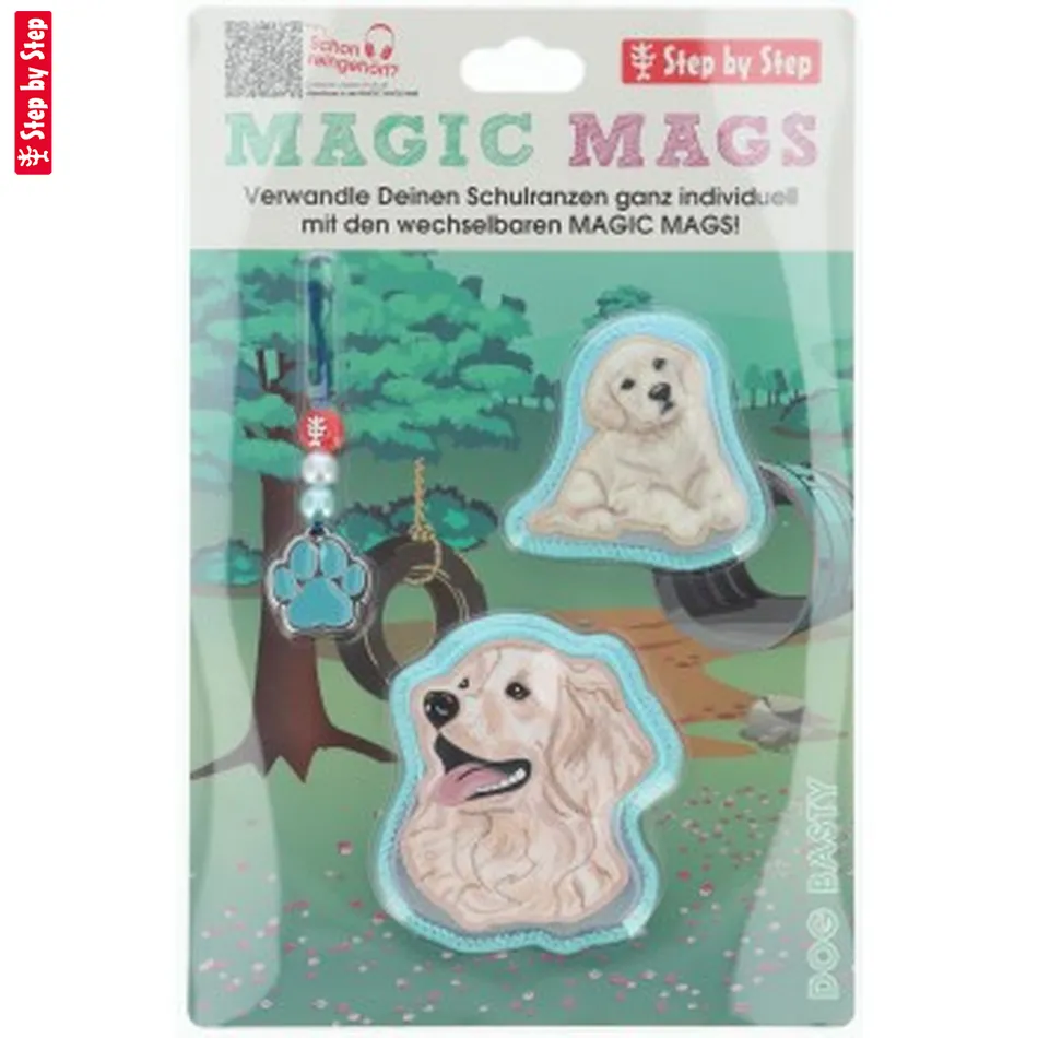 Doplnkový set obrázkov MAGIC MAGS Dog Basty k aktovkám GRADE, SPACE, CLOUD, 2IN1 a KID