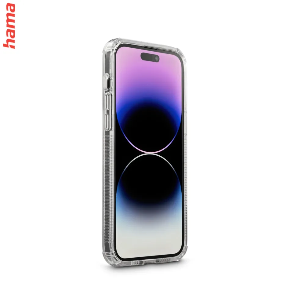 Hama Extreme Protect, kryt pre Apple iPhone 14 Pro Max, materiál D3O®, nezažltne, priehľadný  