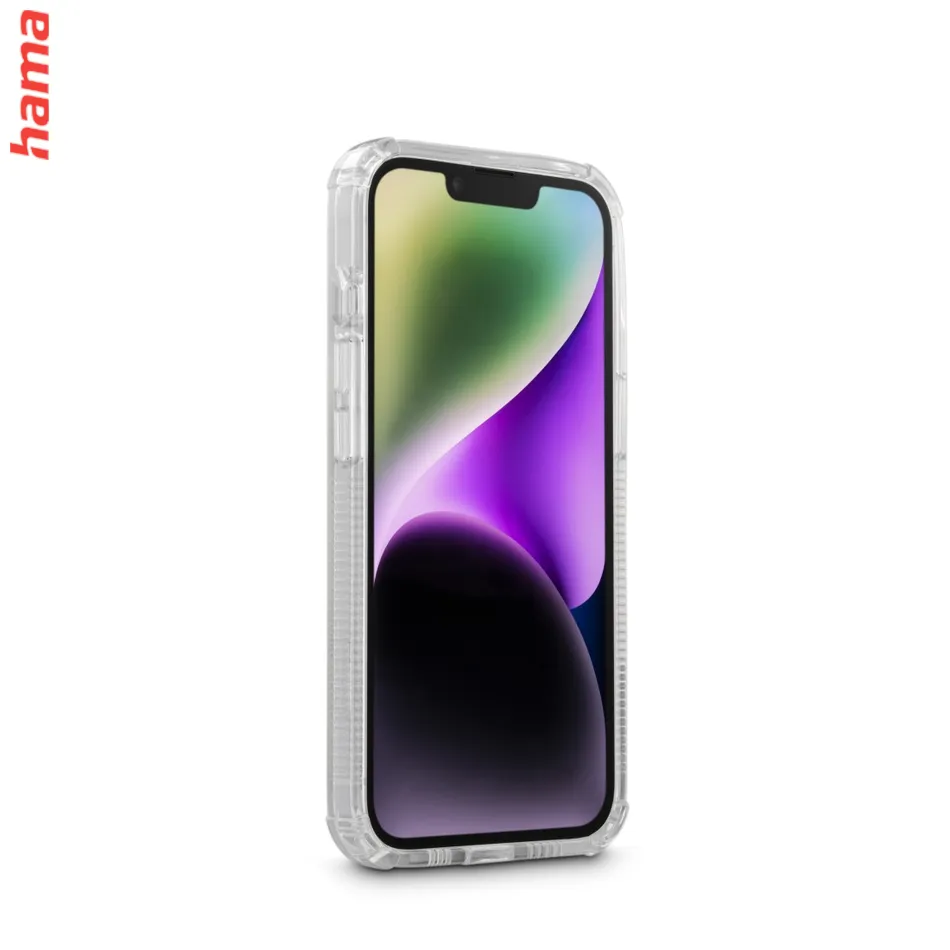 Hama Extreme Protect, kryt pre Apple iPhone 14, materiál D3O®, nezažltne, priehľadný  