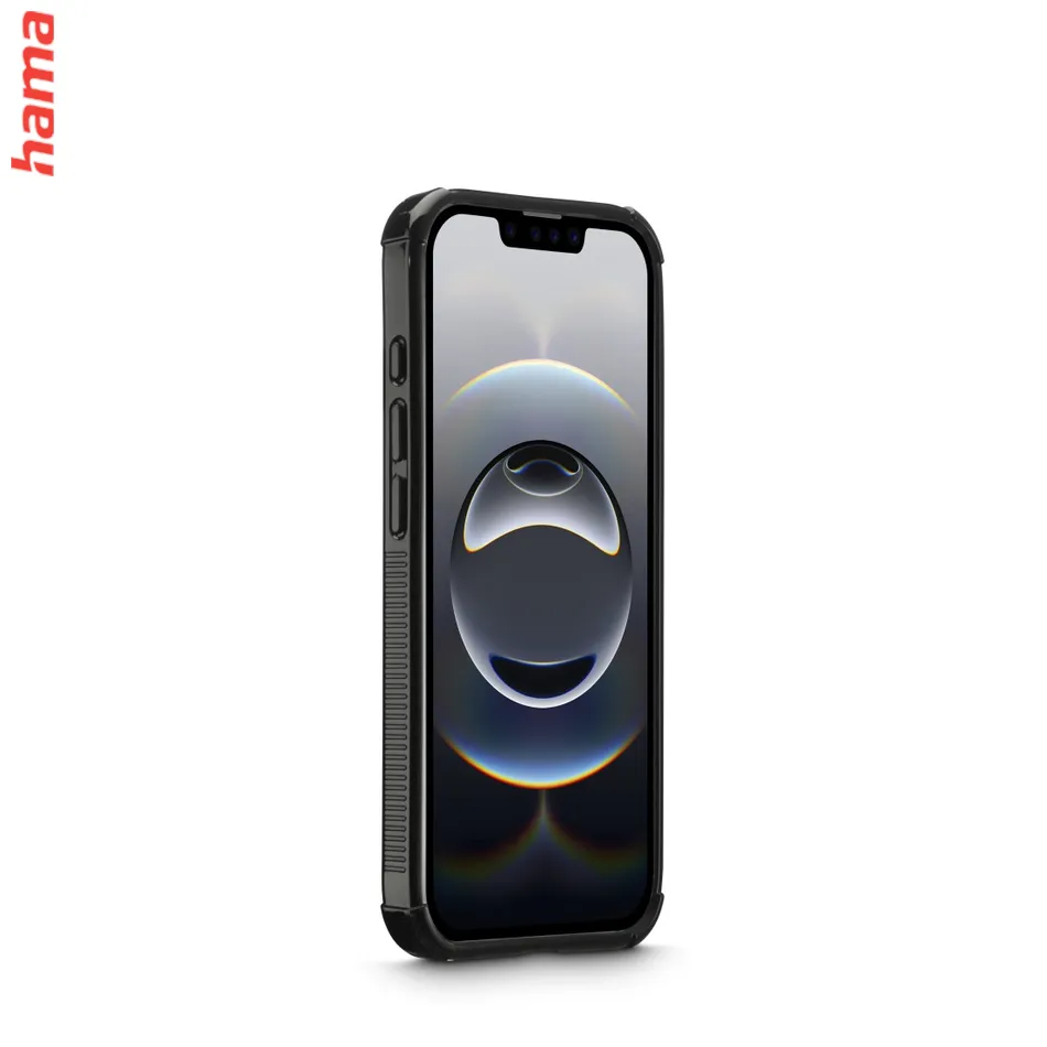 Hama Extreme Protect, kryt pre Apple iPhone 16e, materiál D3O®, priehľadný čierny  