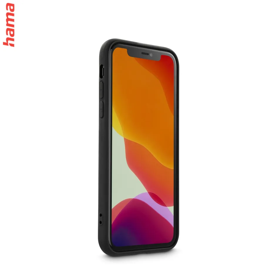 Hama Fantastic Feel, kryt pre Apple iPhone 11, hebký povrch, čierny  