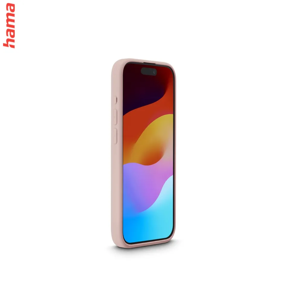 Hama Fantastic Feel, kryt pre Apple iPhone 15 Pro Max, hebký povrch, farba nude  