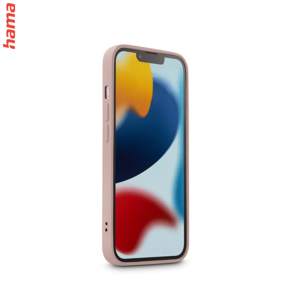 Hama Fantastic Feel, kryt pre Apple iPhone 13, hebký povrch, farba nude  