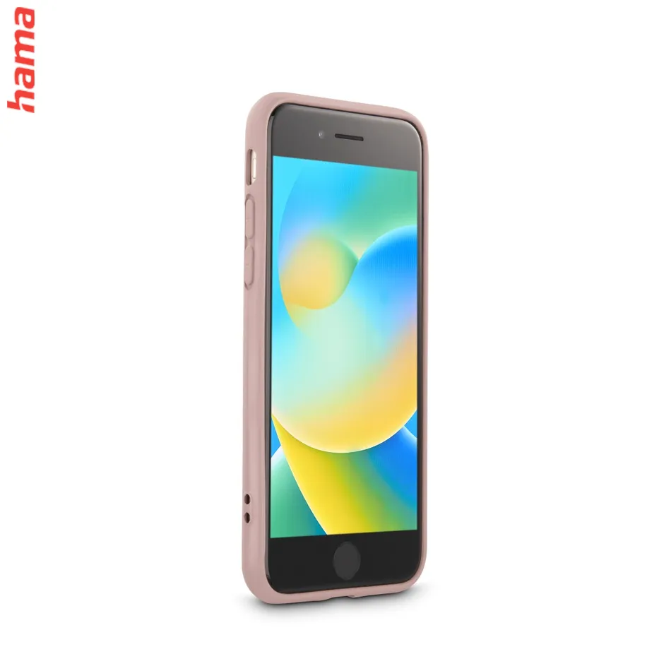 Hama Fantastic Feel, kryt pre Apple iPhone 7/8/SE 2020/SE 2022, hebký povrch, farba nude  